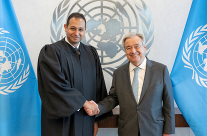 Photo avec le Secrétaire général de l’ONU